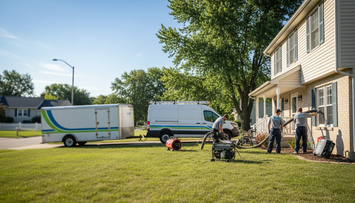 Flooded Basement Restoration And Cleanup With Repair in Granville, OH near me